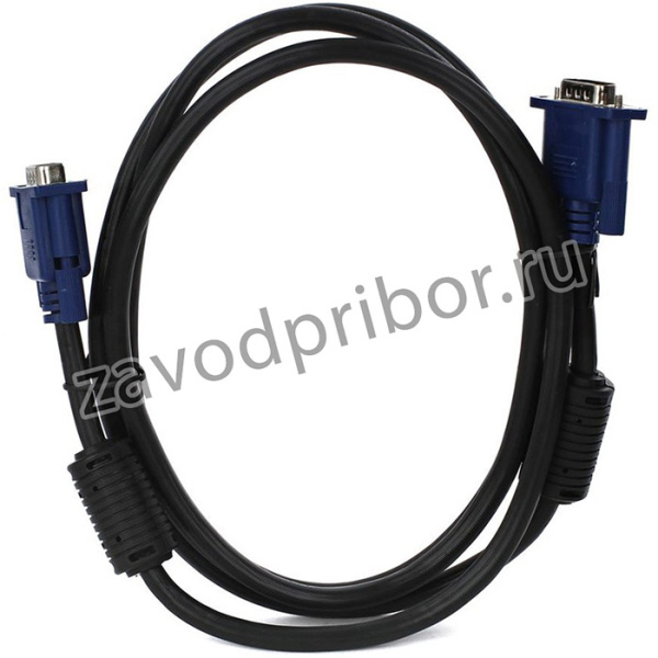 VVG6448-1.8MO, VCOM VGA (m) - VGA (m) 1.8м, Кабель монитор-SVGA card (15M-15M) 1,8м 2 фильтра VCOM VVG6448-1.8M