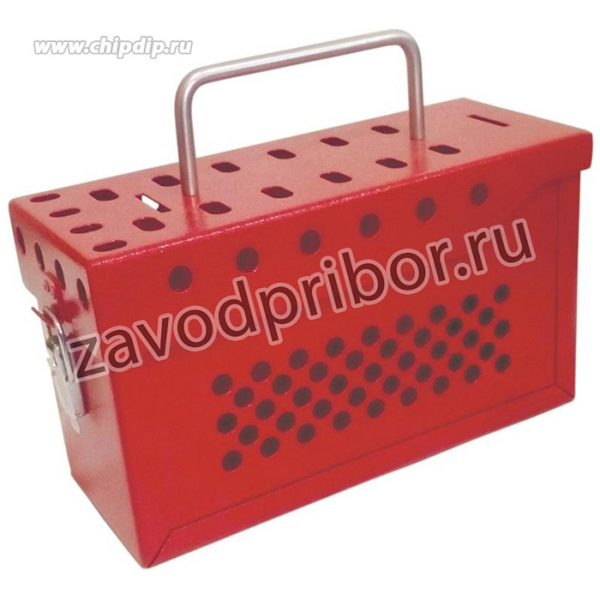 Ящик Замковый групповой переносной красный. Без наполнения (BZS0-8811-RED)