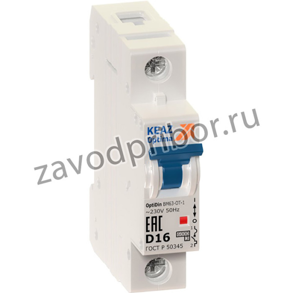 Ограничитель тока 1п D 25А OptiDin BM63-OT УХЛ3 КЭАЗ 219953