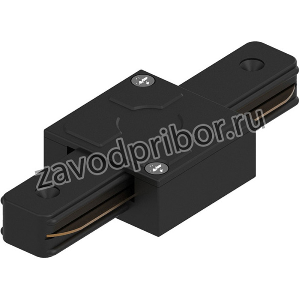 Коннектор прямой для шинопровода, черный, LD1006 41735