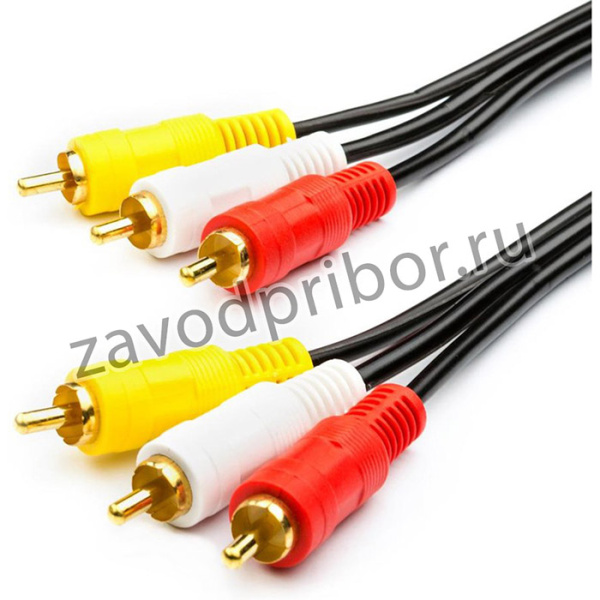 ATcom AT1003, Кабель Audio-Video 1.5 m (3RCA(m), пакет)