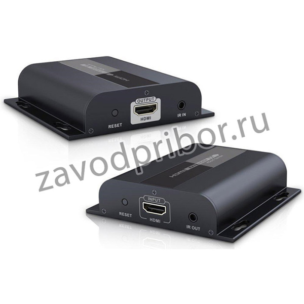 LKV383, Удлинитель HDMI по витой паре CAT6 поверх протокола IP до 120 м с ИК Lenkeng LKV383