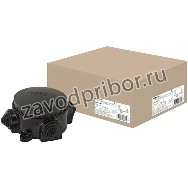 TDM SQ1401-1002 Коробка электромонтажная КЭМ 1-10-3Б ОП D78 мм IP44, 3-х рожк. (карболит)
