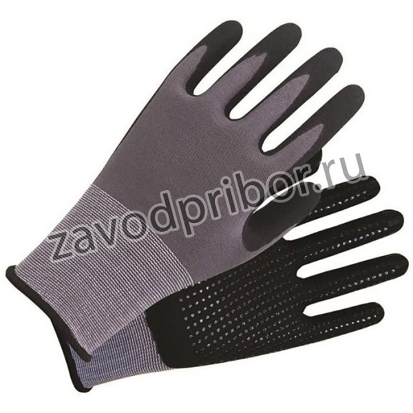 Перчатки трикотажные с нитрил. покрытием, ПВХ точка на ладони ULT825/M