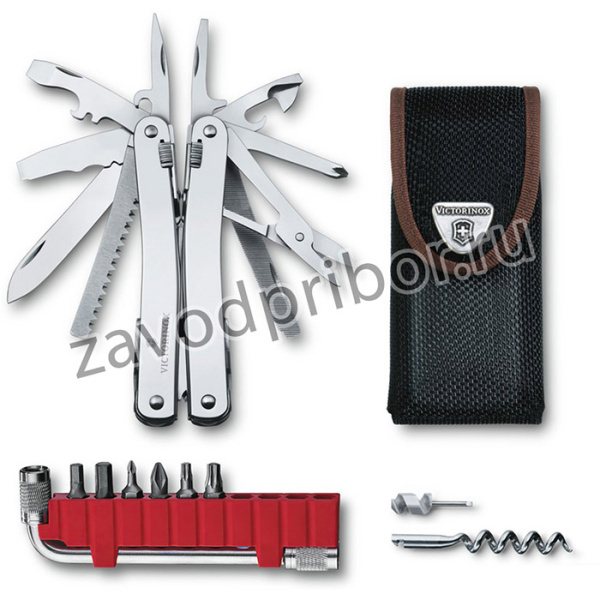 Мультитул Victorinox SwissTool Spirit X, 35 функций, серебристый [3.0235.n]