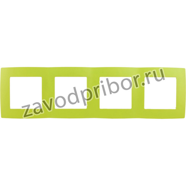 12-5004-26 ЭРА Рамка на 4 поста, Эра12, лайм Б0019429