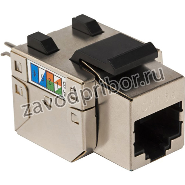 Модуль Keystone RJ45, Cat.5E, STP, 90 градусов, белый