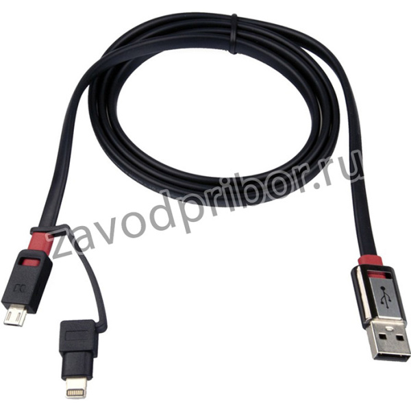 USB Дата-кабель Monster для Apple 8 pin + Micro USB разъем (2 метра), коробка