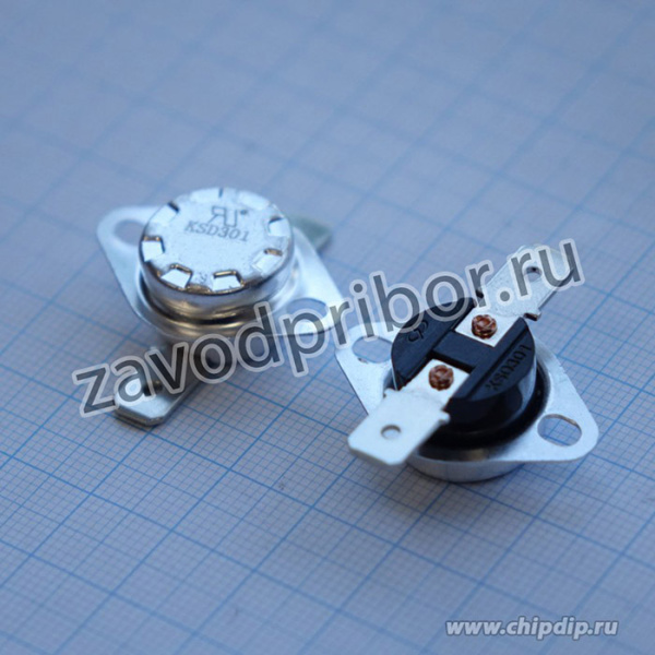 KSD301-A-115BF1-B-15A, (10A 250V 15A 125V, 115°C, с фланцем)