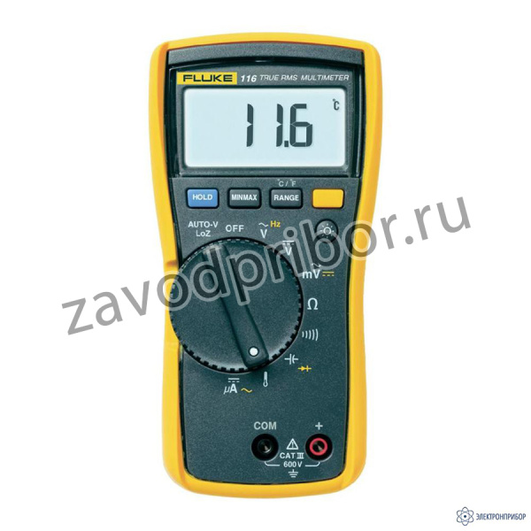 Fluke 116 — мультиметр для специалистов по системам обогрева, вентиляции и кондиционирования воздуха с функцией измерения температуры и микротоков