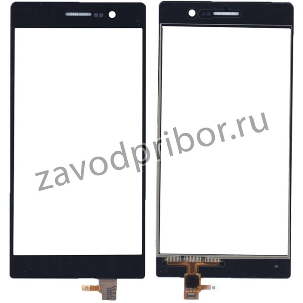 Сенсорное стекло (тачскрин) для Huawei Ascend P7 черное