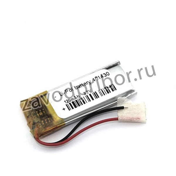 Аккумулятор универсальный 4x14x30 мм 3.8V 120mAh Li-Pol (2 Pin)