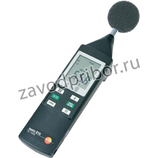 testo 816-2, Измеритель уровня шума (шумомер) 2-го класса точности, микрофон (Госреестр РФ)