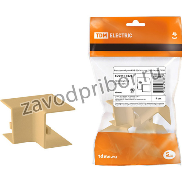 Внутренний угол КМВ 25х16 сосна (4 шт./комп.) TDM