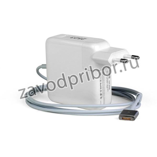 Блок питания (сетевой адаптер) TopOn для ноутбука Apple A1425, A1502 16.5V 3.65A 60W MagSafe2 белый
