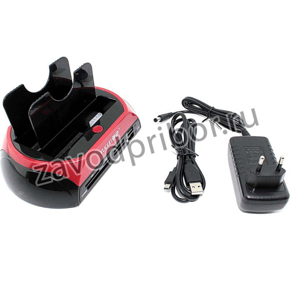 Адаптер-переходник (стакан) для HDD SATA/IDE USB 2.0 + кардридер