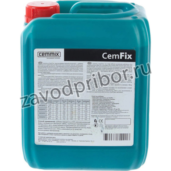 15913291, УСКОРИТЕЛЬ НАБОРА ПРОЧНОСТИ CEMFIX 5 Л 1/128 206773