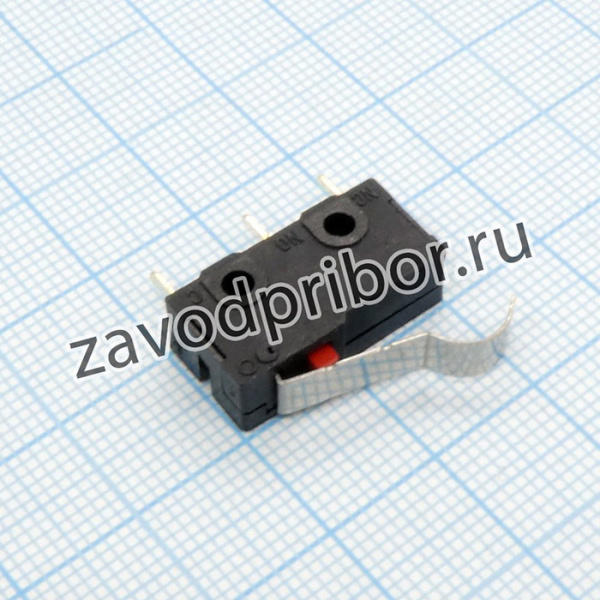 SM5-04P, (250V 5A), Микропереключатель с изогнутой лапкой