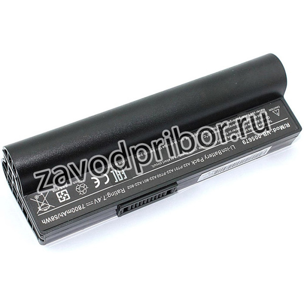 Аккумуляторная батарея для ноутбука Asus A22-700 Eee PC 700 7800mAh OEM черная
