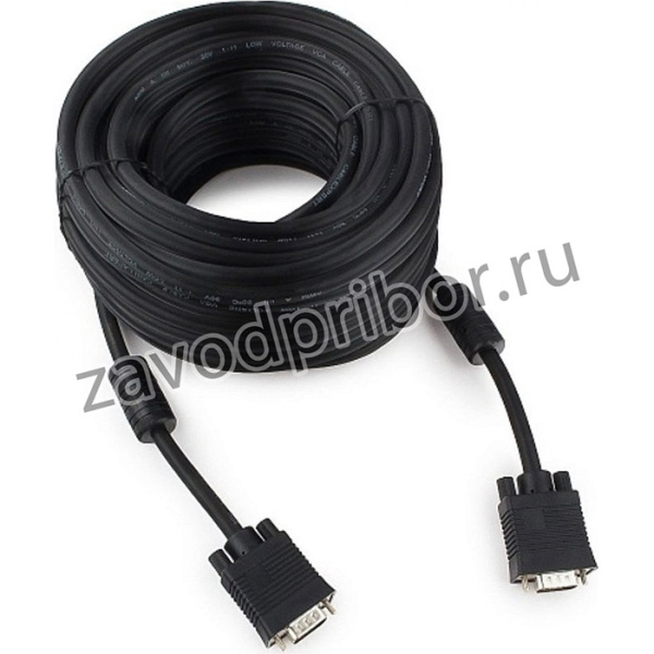 Кабель VGA Premium 15M/15M 20м черный CC-PPVGA-20M-B