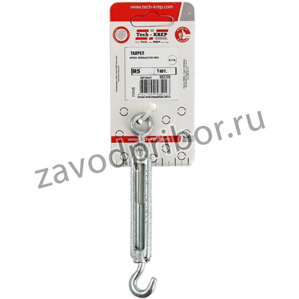 Талреп крюк-кольцо М6 DIN 1480 Tech-Krep 102778