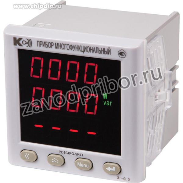 PD194PQ-9К4T-00001-1000/ 5А-220кВ/100В-З-3.3-0,5 Многофункциональный прибор, мультиметр, габаритный размер 96х96 мм