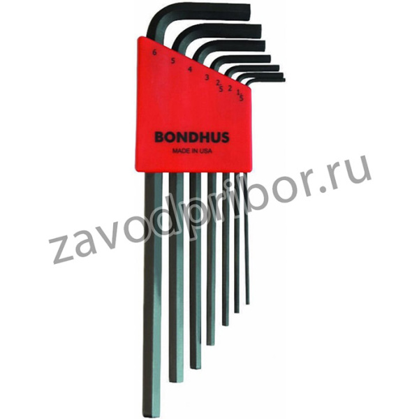 Набор из 7 ключей черных L, 1.5-6mm 12192