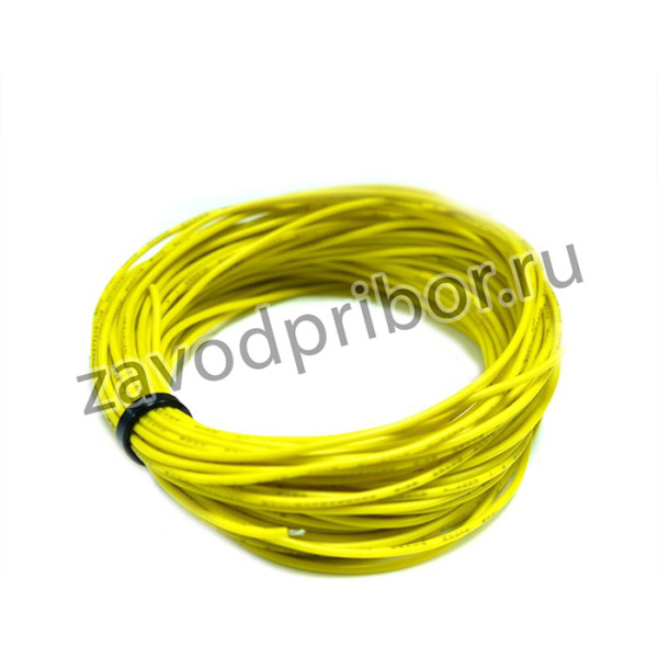 Провод силиконовый 28AWG (0,08 мм кв.) желтый 10 м