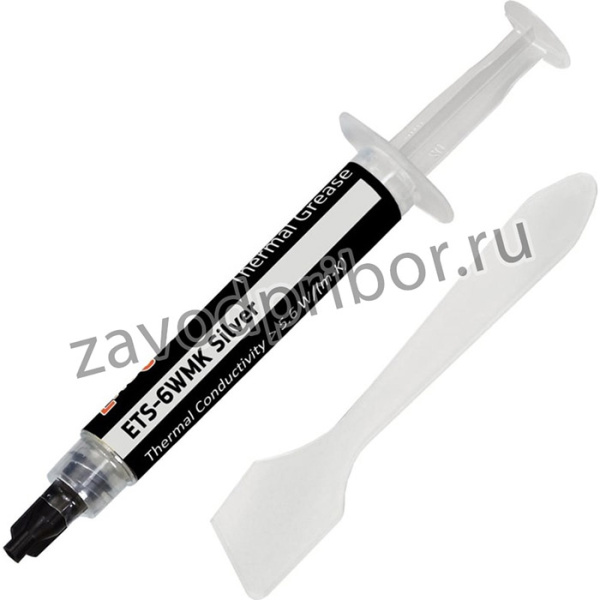 Термопаста ETS-6WMK Silver 5,6 Вт мК , 4г, шприц с лопаткой 282347