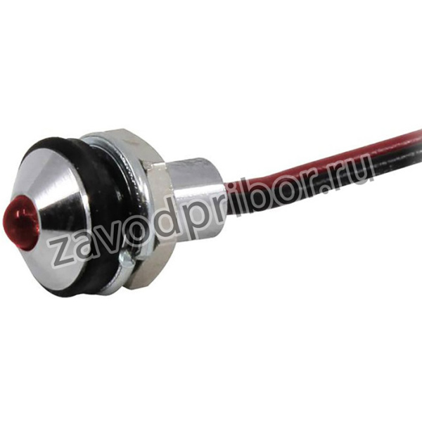 CD-1-2702-9923-I, LED PANEL INDICATOR, 6MM, RED, 28VDC