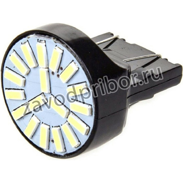 Автолампа диод T20 W21/5W 18 SMD диодов 2-конт белая повороты, задний ход, стопы S08201259