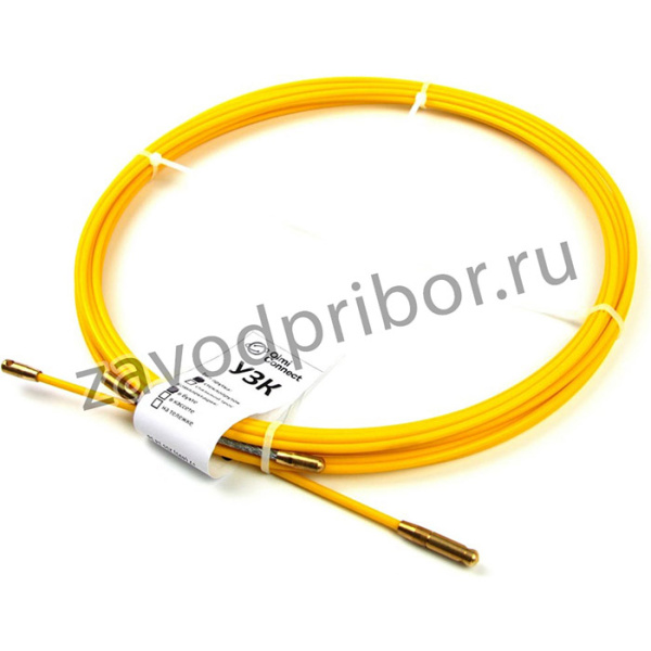 Протяжка для кабеля мини УЗК d=4,5 мм L=40 м в бухте, желтый СП-Б-4,5/40