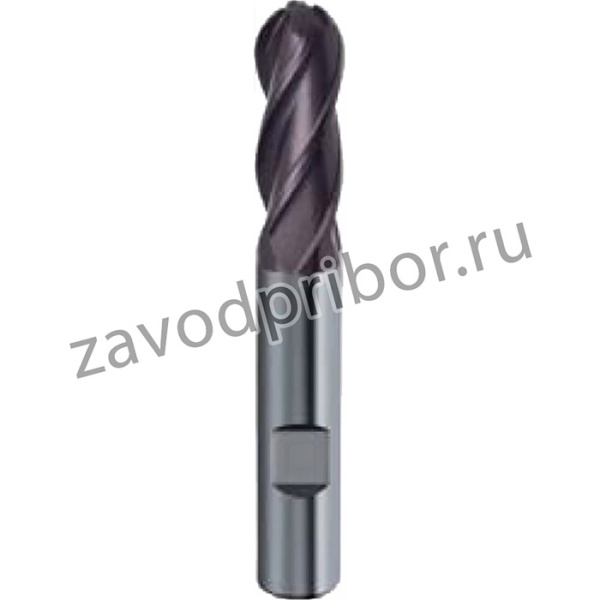 Фреза сферич., Z=4, O4мм, DIN6527L, тв.сплав, тип N, FIRE 5584 4,000