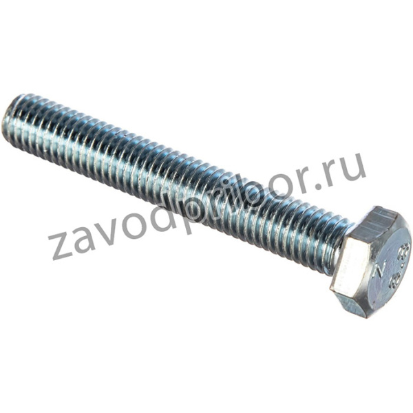 Болт DIN933 с шестигранной головкой оцинк. М12x80 10 шт - коробка с ок. Tech-K 126531