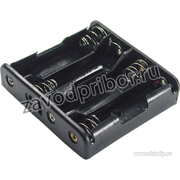 BH-341-1A, Контейнер, Выводы: провода, Размер: AA,R6, Кол-во бат: 4, 150мм