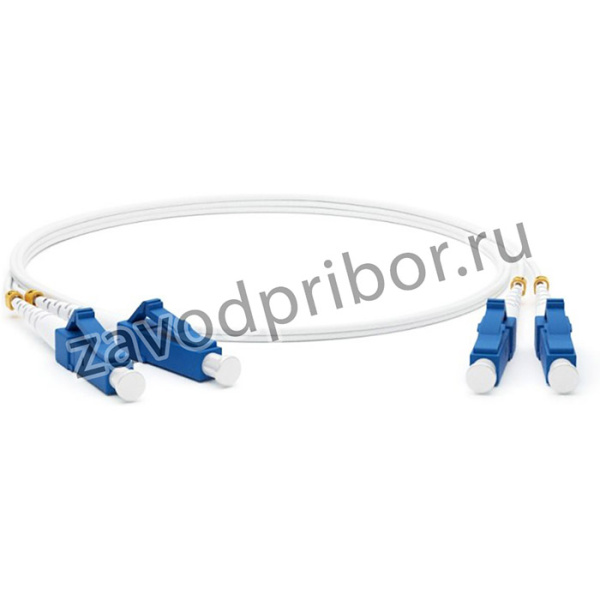 01 Патч-корд волоконно-оптический (шнур) Hyperline, SM 9/125 (G.657), LC/UPC-LC/UPC, 2.0 мм, duplex, LSZH, 5м, белый