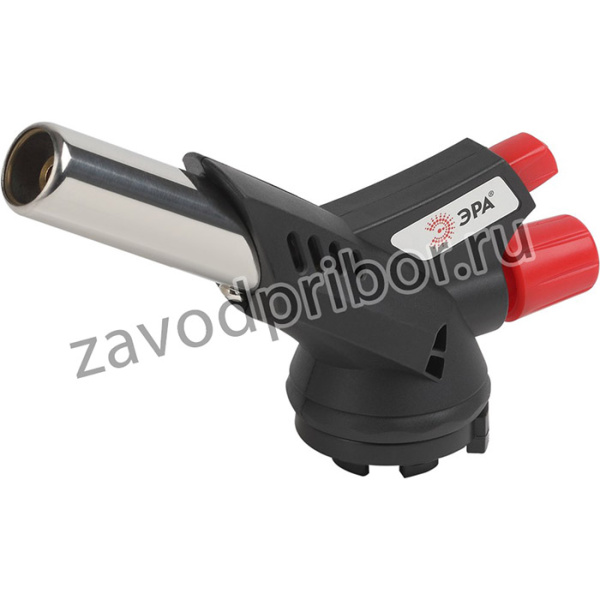 Горелка газовая ЭРА GB-07P с пьезоподжигом установка на баллон вращение 360 градусов Б0052495