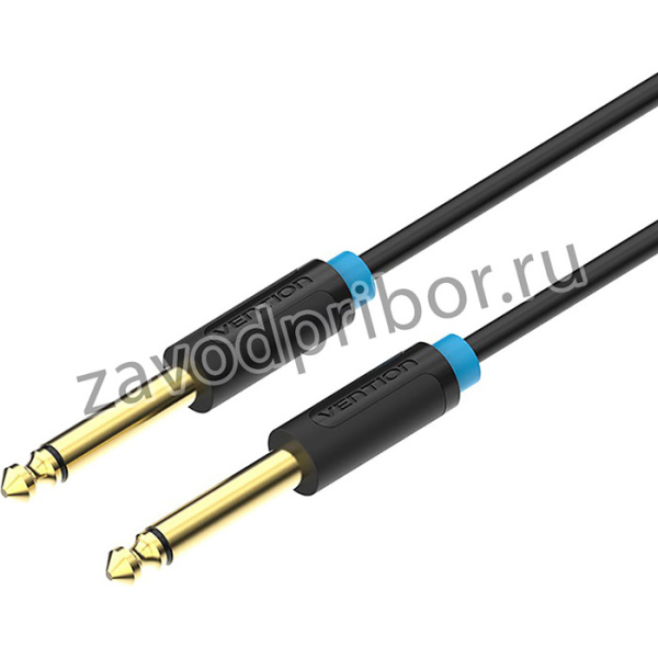 Кабель Vention jack 6.35 mm(m)/jack 6.35 mm(m) - 3 м (BAABI), Кабель Vention аудио Jack 6,35 mm M/6.35 M - 3 м