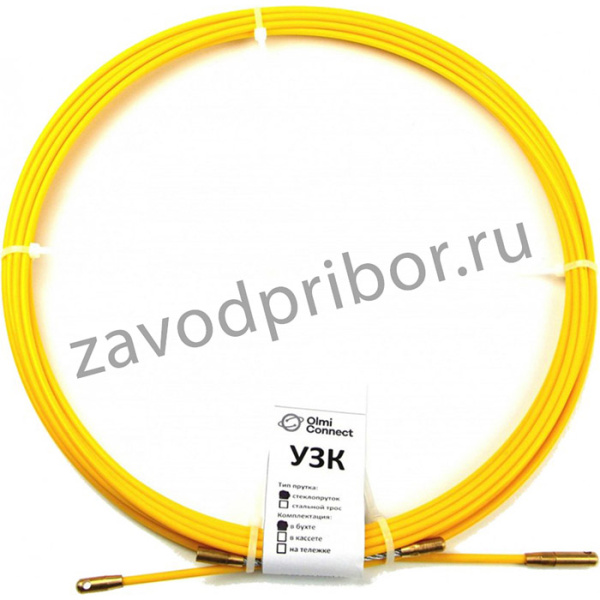 Протяжка для кабеля мини УЗК d=4,5 мм L=5 м в бухте, желтый СП-Б-4,5/5
