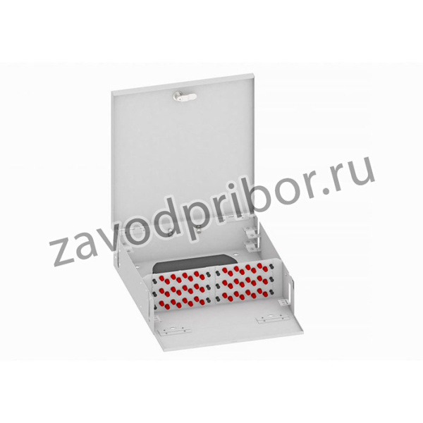 Оптический кросс настенный, одномодовый укомплектованный КРН-Top-48FC/U-OS2-GY