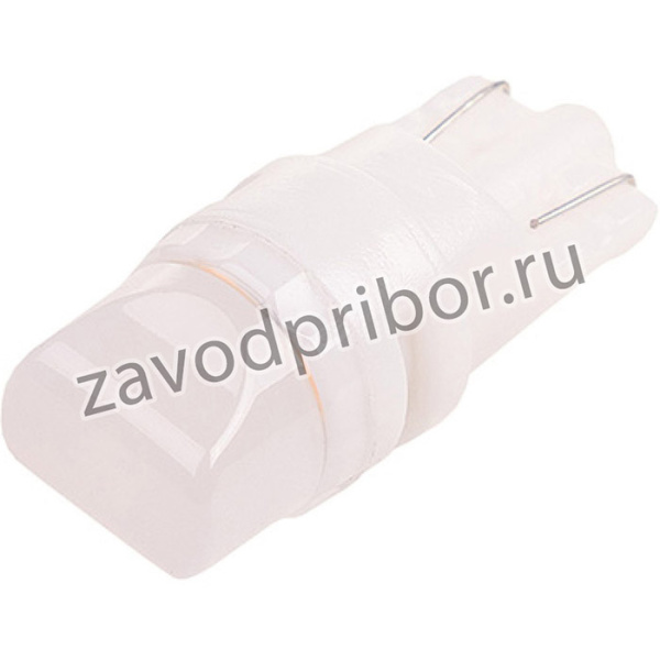 Автолампа диод T10 W5W 3 SMD диода 1-конт без цоколя желтая салон S08201388