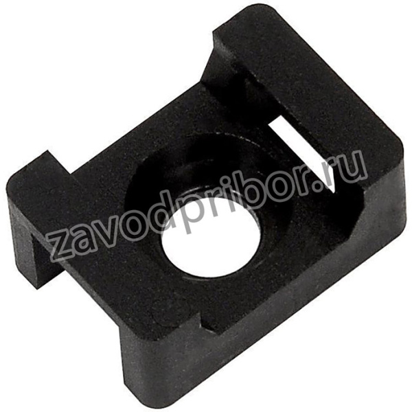 Площадка ПМ 22х16х4 под винт черн. (уп.100шт) IEK UHP33-22-16-4-100-K02
