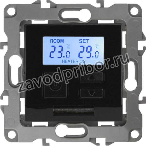 12-4111-06 ЭРА Терморегулятор универс. 230В-Imax16А, IP20, Эра12, чёрный Б0031276