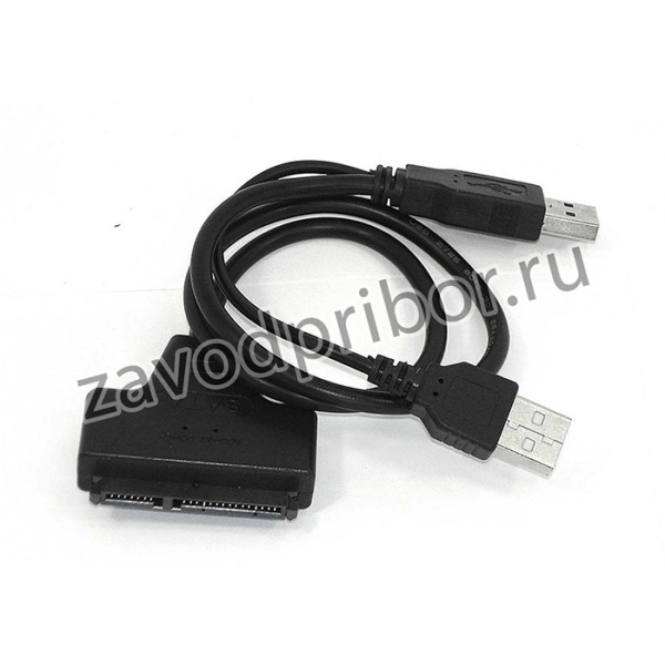Переходник SATA на USB 2.0 на шнурке 30см с индикаторами питания и чтения HDD DM-685