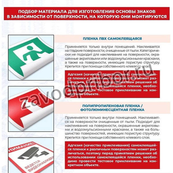 Знак безопасности F21 Отв за пожарн безопасн100x200мм пластик 2мм 10шт/уп