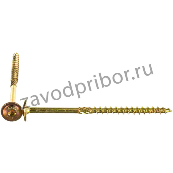 CT 08140 Шуруп с/нарез. д/дерева, прессшайба 8х140 50 шт. Желтый цинк 320814