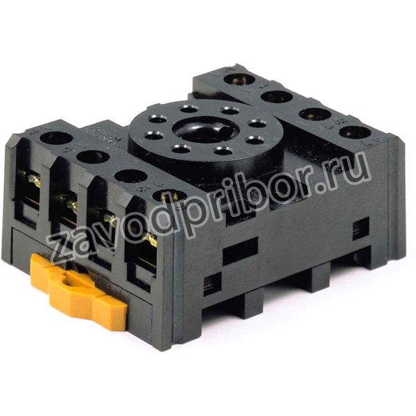 PF083A-E, Панелька, PIN: 8, Монтаж: DIN, Серия: MKS, Эл.подкл: круглое гнездо