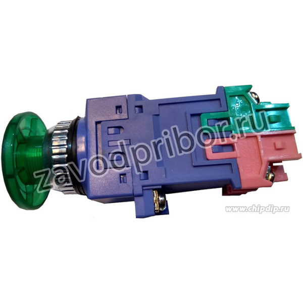 CK25-PMN12 (зеленая), Кнопка с подсветкой Ф25