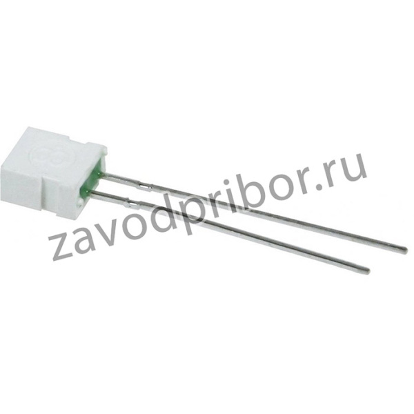L-1043GDT, Светодиод 3,65х6,15мм/зеленый/ 568нм/1-4мкд/100°