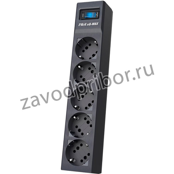 Сетевой фильтр Pilot sG-max 3m(5р/3м/16А/ 150Дж/графит)